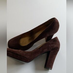 Guess Elegant Brown Suede Women's Heels